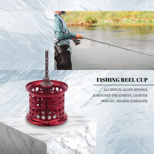 Fishing Reel Spool Micro-Type Aluminium Alloy Wheel Cup DIY Accessory Suit for PR100 2