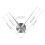 3D Clock Hands,DIY Clock Movement Mechanism Needles,Wall Accessories Part Replacement,Silver 5