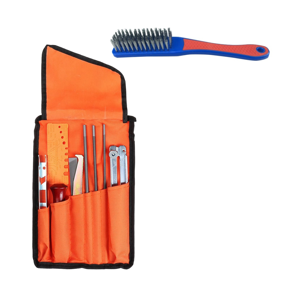 Chainsaw Sharpening Kit 10 Pieces Saw Chains Files Set Universal Chainsaw File Set File Kit For Sharpening Saw Chains 4852847385026