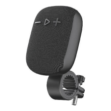 Fahrrad-Lautsprecher am Lenker, kabelloser Bluetooth-Lautsprecher, Subwoofer für Radfahren im Freien – Schwarz