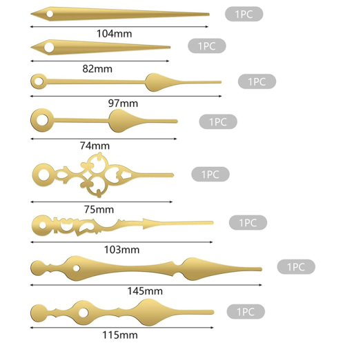 Clock Mechanism Silent Quartz Movement Machine Wall Hands Pointer Set for Replacing Clock Replacement Parts 2