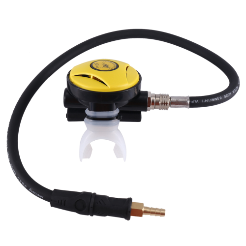 Scubaduik Regulator met Snorkelbuis en Snorkeluitrusting – 2e Duik – Geel