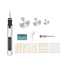 Máquinas de grabado Mini grabador eléctrico Pluma Herramientas inalámbricas Grabado de joyería Vidrio Piedra Metal Plástico Madera Resina