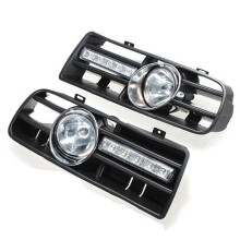 2 X LED Kühlergrill Grill Stoßstange Anti-Nebel Lichter Scheinwerfer für 97-06 GOLF 4 MK4 IV Schwarz