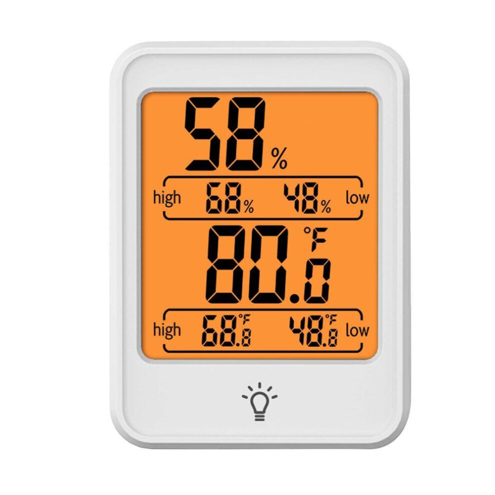 (white) Digital Thermometer Hygrometer Clear Display High Accuracy Indoor Electronic Temperature Humidity