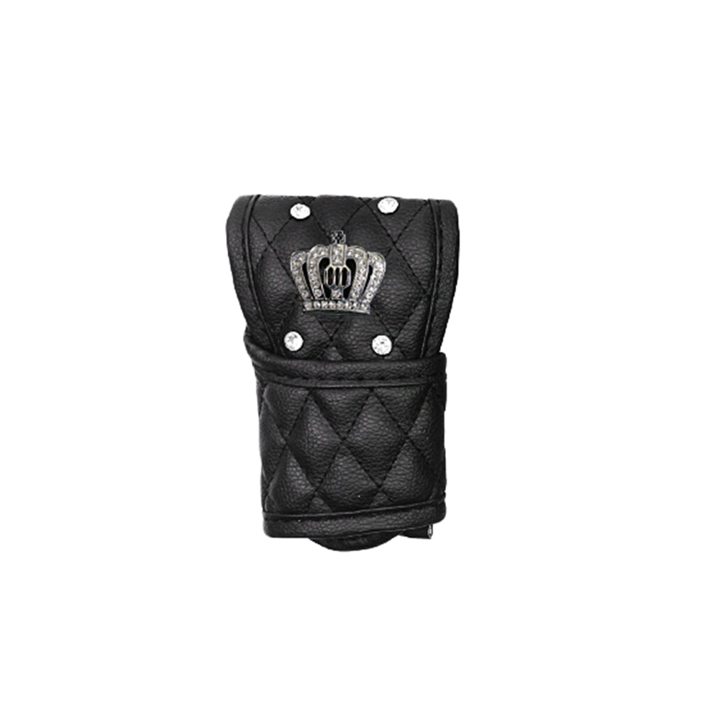 Pu Leather Car Gear Shift Cover Anti- Leather Car Gear Shift Knob Cover With Bling Crown 4852918018822