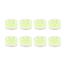8Pcs Mini Circular Bubble Spirit Level Levels Inclinometers for Leveling Telescope, Tripod,10X6mm, Non-Adhesive