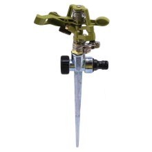 Pulverizador Rotativo de Irrigação de 360 para Gramado, Jardim, Quintal e Golfe; Espigão de Metal com Impulso para Mangueira