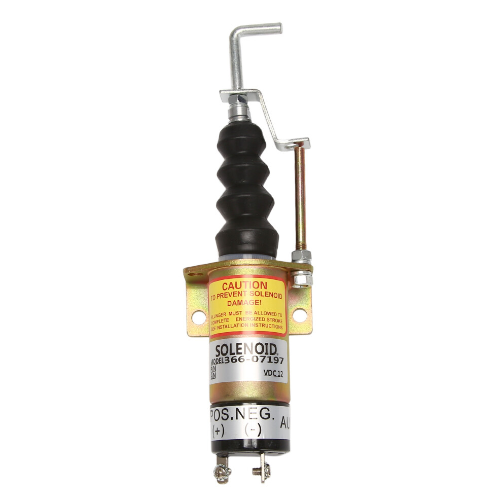 1502-12C7U2B2S1 SA-3405T 366-07197 2 PINS 12V Stop Solenoid Valve- Cut Off Solenoid for Electric Solenoid Exchavator,-image-OPC-PJ6MHN7-NEW