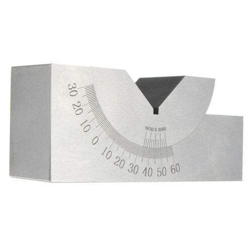 75x25x32mm Ακριβείας Μίνι Ρυθμιζόμενο Γωνιακό V-Μπλόκ για Χάραξη 0 έως 60 2