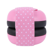 Paar Baby-Ohrenschützer mit Gummiband, schalldicht, für Babys, geräuschdämpfend, für Kopfhörer, Ohrenschützer, Rosa