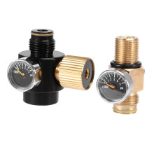 Regolatore per serbatoio d'aria PCP, pressione regolabile da 0 a 2800 psi e valvola a perno del serbatoio 300 bar M18x1.5