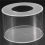 1Pc Round Acrylic Cake Display Board Cake Edge Smoother Scraper Cake Tray DIY Round Decor Cake Refillable Board(A) 4