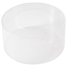 1 stk Rund akryl kakevisningsplate, kantglatter og skrape, kakefat, DIY rund dekor, gjenfyllbar plate (B)