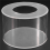 1Pc Round Acrylic Cake Display Board Cake Edge Smoother Scraper Cake Tray DIY Round Decor Cake Refillable Board(A) 6