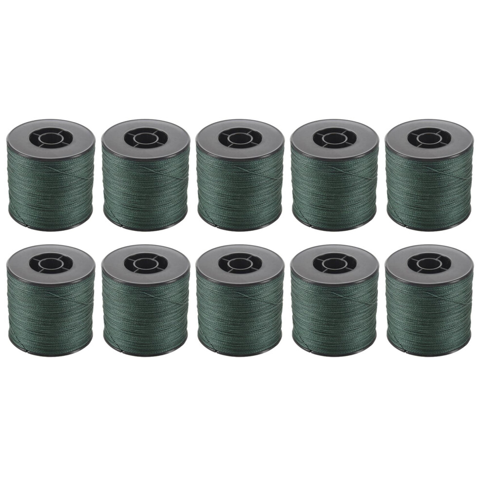 10X, 500M 100LB 0.5mm Super Strong Braided Fishing Line PE 4 Strands Color:Dark Green-image-OPC-PJ6MKM6-NEW