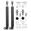 2 Pair & Easy Up Strut Set Support Rod for T6 Xl 2011-2019 5