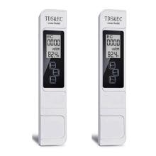2X Miernik EC Cyfrowy tester jakości wody Zakres pomiaru 0-9999 PPM Czystość wody Miernik temperatury Tester