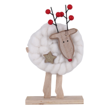 Christmas Wooden Wool Felt Decoration C