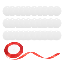 30Pcs Acrylic Blanks 2 Inch,Clear Circle Sheet with Hole