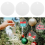 30Pcs Acrylic Blanks 2 Inch,Clear Circle Sheet with Hole 6