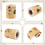 Christmas Gift Tags Stickers, 250Pcs/roll 6 Style 11