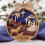 Árbol de Navidad de madera con adornos C 3