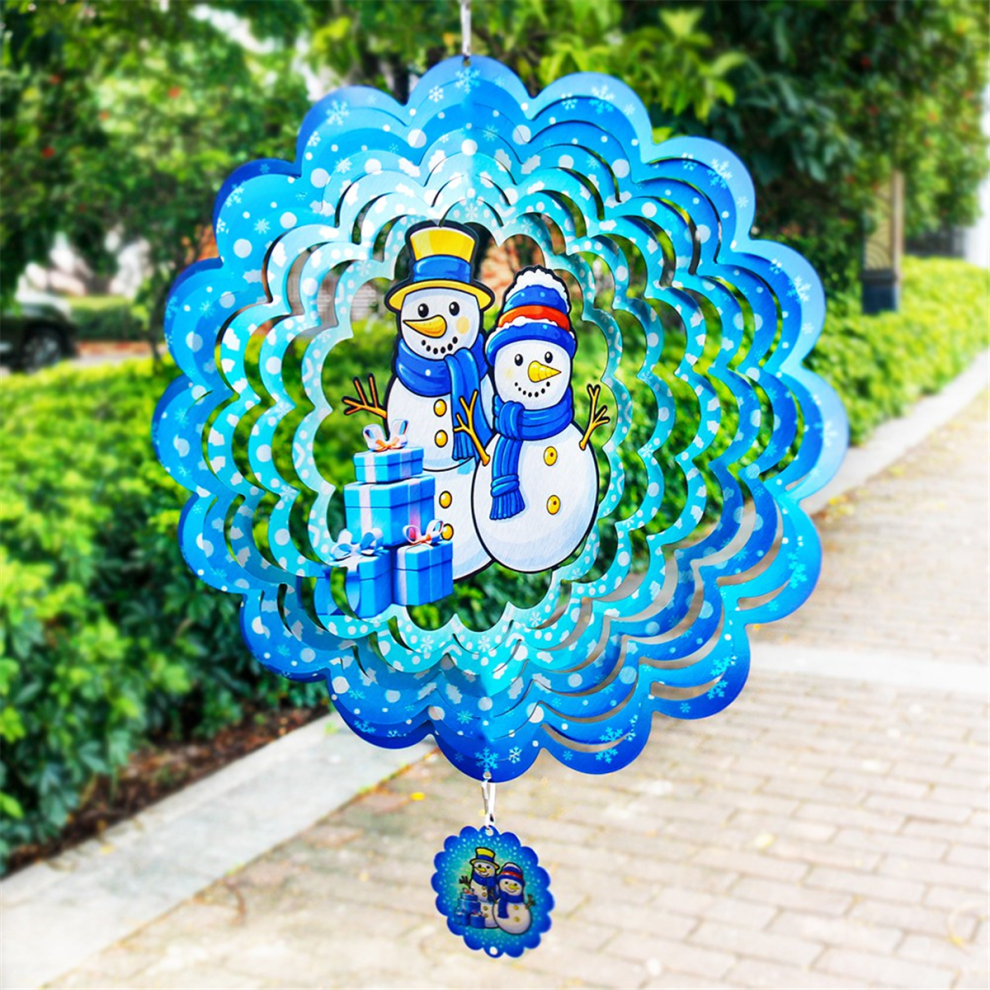 Weihnachts-Windspiel Zum AufhäNgen, 30,5 Cm, FüR Den Garten, Kunstdekoration, Schneemann-image