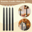 6Pcs Flameless Black Taper Candles Flickering with Remote Timer 5