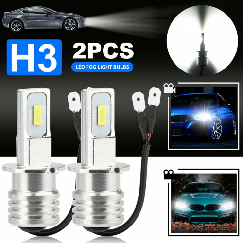2x H3 LED-Nebellampen-Set, superhell, 6000K 2