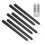 6Pcs Flameless Black Taper Candles Flickering with Remote Timer 4