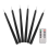 6Pcs Flameless Black Taper Candles Flickering with Remote Timer 3