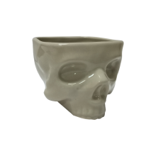 Retro Tischdekor Porzellan Gothic Totenkopf Pastaschüssel S
