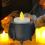 Cauldron Tea Light Holder Halloween Spooky Witch Jar Candle A 4