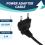 Europea Male Plug to Female Socket Power Cable for PC Computer (0.) 8