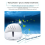 Water-Based Purifier Air Washer Fresher White EU Plug 6