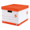 5 Star Office Storage Box/Lid 321x392x291mm Red/White (Pack of 1
