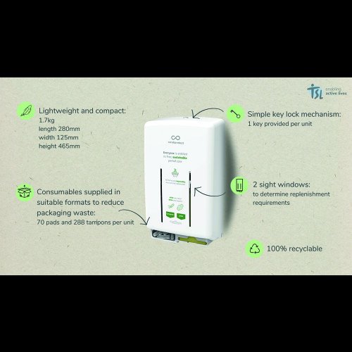 Period Product Dispenser with 2 Dispensing Slots - 2061 2