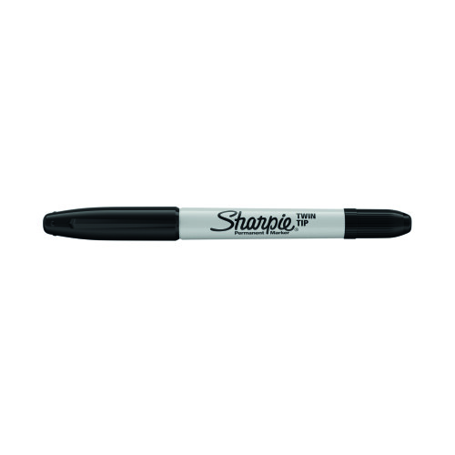 Sharpie Sharpie Black Twin Tip Permanent Markers (Pack of 12) - 2