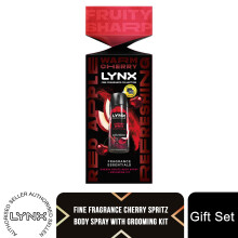 (Buy 1) Lynx Fine Fragrance Cherry Spritz Essentials With Grooming Kit Gift Set For Men