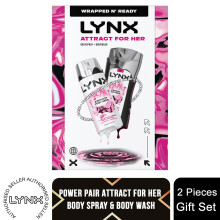 (Buy 1) Lynx Attract for Her Duo Gift Set Women's Fragrance Spray & Shower Gel
