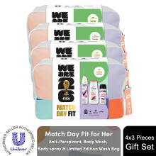 (Buy 4) FIFA Match Day Fit Gift Set for Her with Body Wash Body Spray and Wash Bag