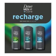 (Buy 1) Dove Men+Care Gift Set Recharge Trio Clean Comfort Extra Fresh Eucalyptus Mint
