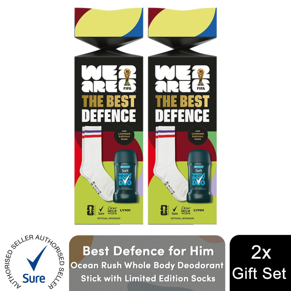 (Buy 2) Best Defence Ocean Rush Scent Deodorant Stick & Socks Men Grooming Gift Set-image-OPC-PJ6MPRQ-NEW