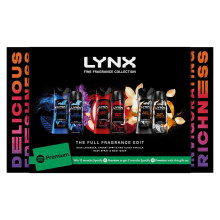 (Buy 1) Lynx Fine Fragrance Gift Set, Premium Body Wash and Spray with Spotify Bonus