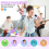 Mini Karaoke Machine Speaker,Portable Bluetooth Microphone Song Toy,D 6