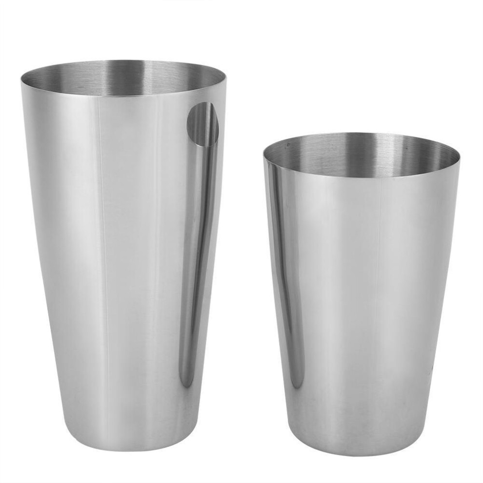 750ml550ml Stainless Steel Cocktail Shaker Cup Bar Bartender Beverage Mixing Tool Barware Set