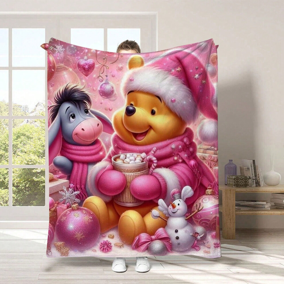 (Winnie the Pooh Blanket 5, 130*150cm) Winnie the Pooh Cartoon Blanket Children's Flannel Blanket Christmas Day Blanket Leisure Blanket-image-OPC-PJ6MV8W-NEW