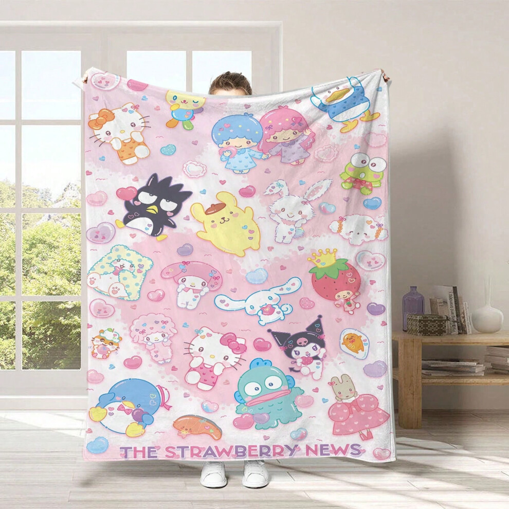 (27, 100cm*150cm) Cartoon children's Sanrio flannel blanket for lunch break-image-OPC-PJ6MW2J-NEW