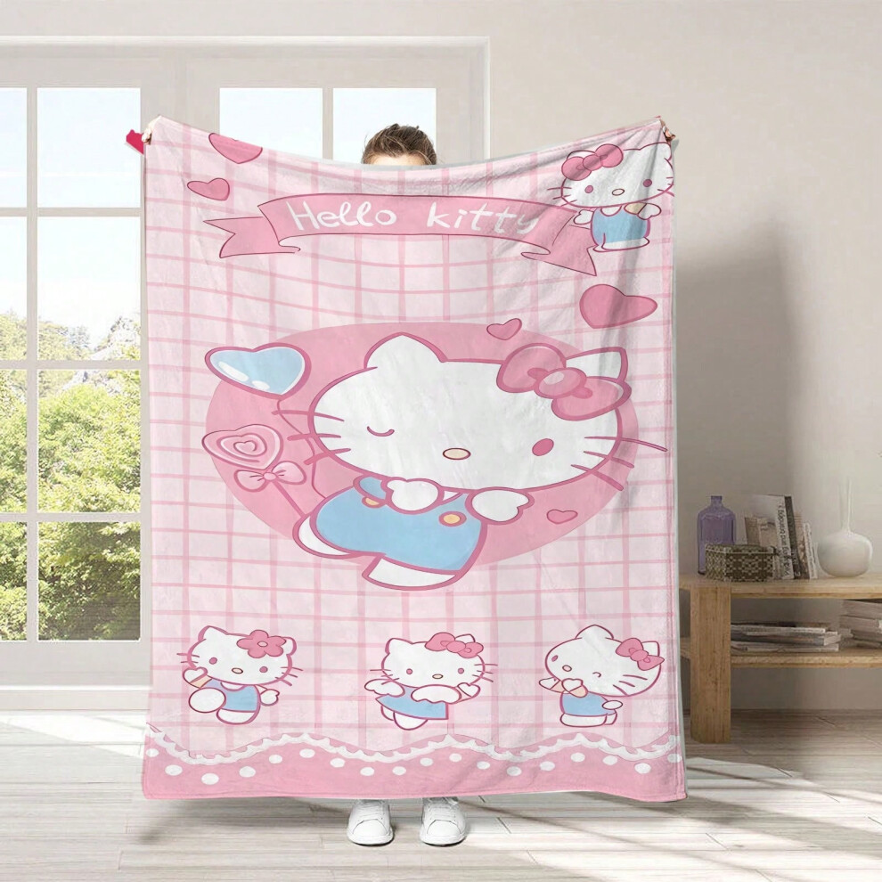 (18, 75cm*100cm) Cartoon children's Sanrio flannel blanket for lunch break-image-OPC-PJ6MW5X-NEW